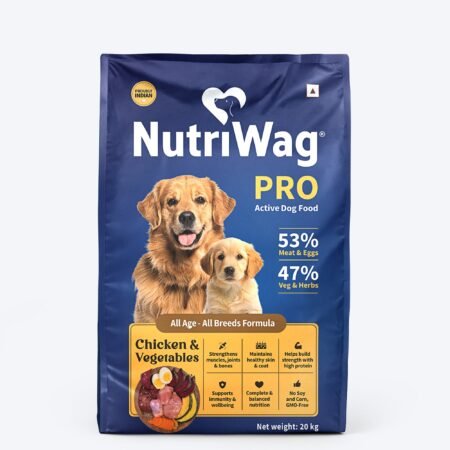 NutriWag Pro Active Chicken & Vegetable Dry Food For Dog - 20 kg