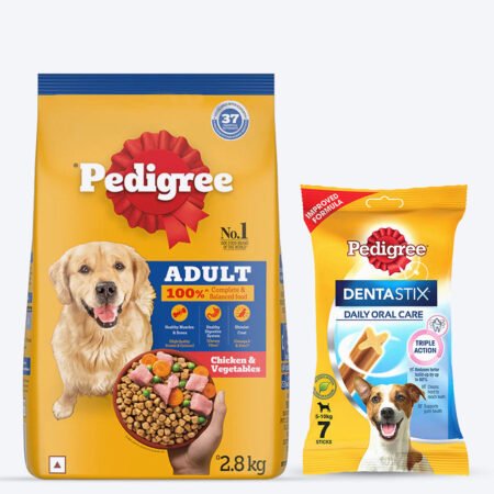 Pedigree Super Saver Adult Dog Food & Treat Combo - Pack of 2