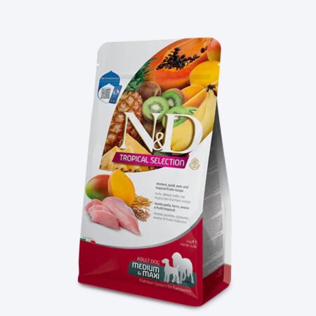Farmina N&D Tropical Selection Chicken, Spelt, Oats & Tropical Fruits Medium & Maxi Breed Dry Adult Dog Food
