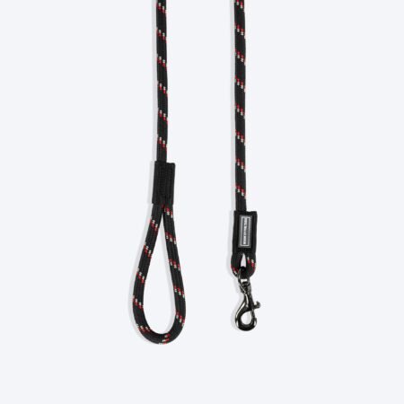 HUFT Basic Rope Leash For Dog - Black - 4 ft