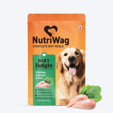 NutriWag Complete Wet Meals With Chicken, Rice & Spinach For Dog