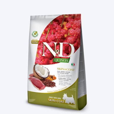 Farmina N&D Quinoa Skin & Coat Duck Coconut & Turmeric Mini Breed Dry Adult Dog Food - 2.5 kg