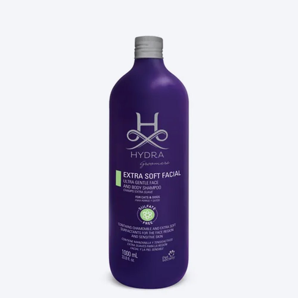 Hydra Groomers Extra Soft Ultra Gentle Face And Body Shampoo For Dog & Cat - 1 Ltr