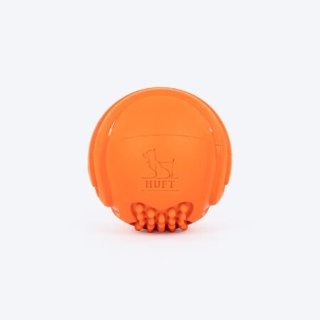 HUFT Chewtastic Mini Feeder Chew Ball For Dog - Orange