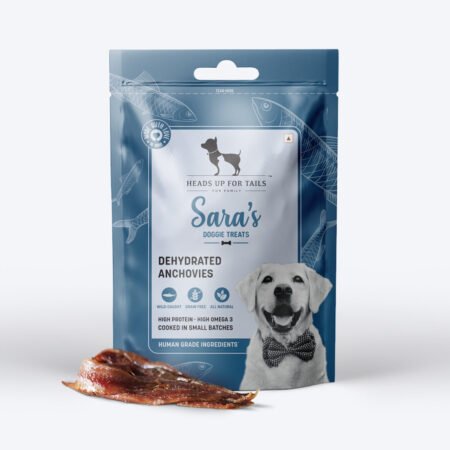 Sara's Dehydrated Anchovies Dog Treats Omega-3 - 70g
