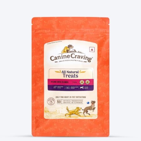 Canine Craving Delicious & Nutritious Grain Free Pork Mix Cubes Dog Treats - 70 g
