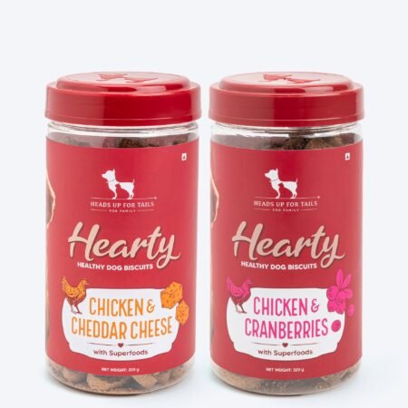 Hearty Biscuits Twin Pack Chicken Cheddar & Cranberries 640g