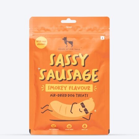 HUFT Sassy Sausage Smokey Air-Dried Dog Treats - Real Chicken - 100gm