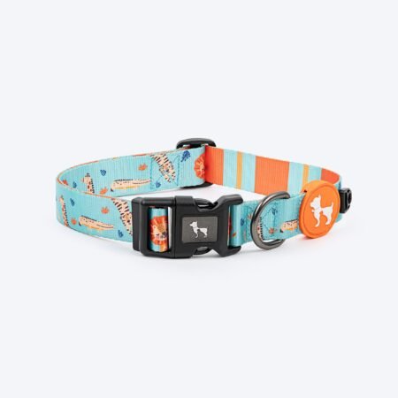 HUFT Jungle Safari Collar For Dog - Mint Green