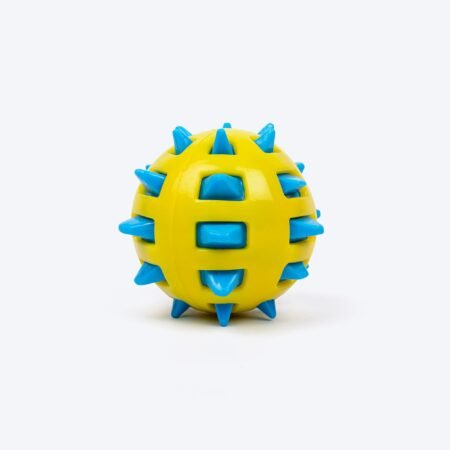 TLC Paw Spiker Chew Toy For Dog - Blue & Yellow