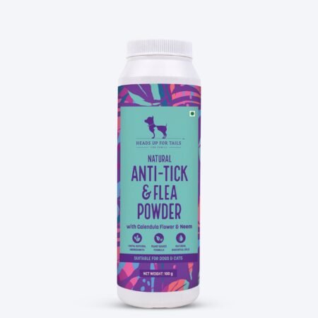 HUFT Natural Anti Tick and Flea Powder for Dogs & Cats - 100 g