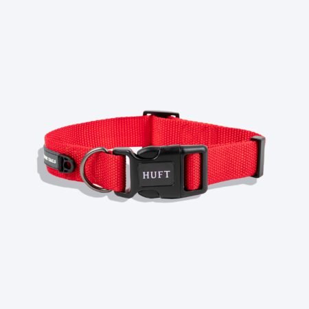 HUFT Basics Dog Collar - Crimson Red