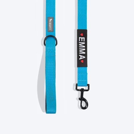 HUFT Personalised Classic Dog Leash - Ocean Blue