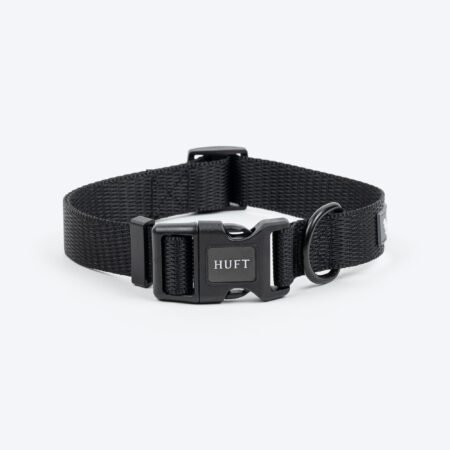 HUFT Classic Collar For Dog - Coal Black