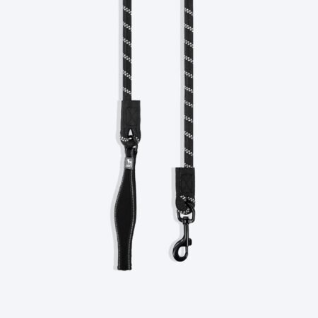 HUFT Classic Rope Leash For Dog - Black - 5 ft