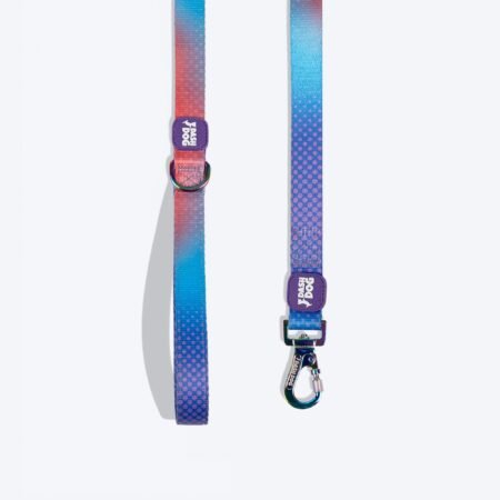 Dash Dog Flow Printed Leash - Violet & Red