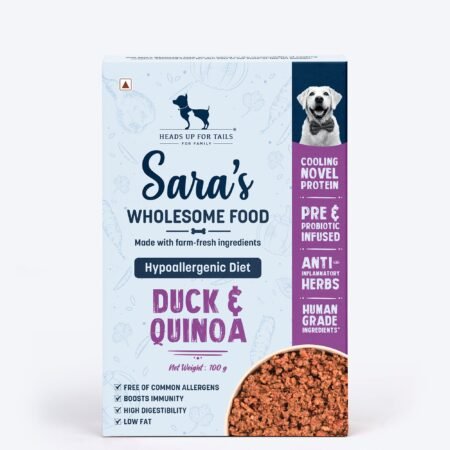 Sara's Wholesome Hypoallergenic Duck & Quinoa Wet Dog Food