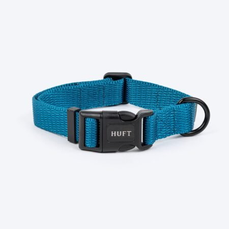HUFT Basics Dog Collar - Teal Blue