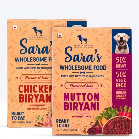 Sara's Wholesome Biryani Dog Food - Flavours of India - (2 x 300 g)