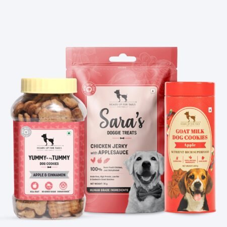 HUFT Apple Crunchies Treat Mix For Dogs - Combo