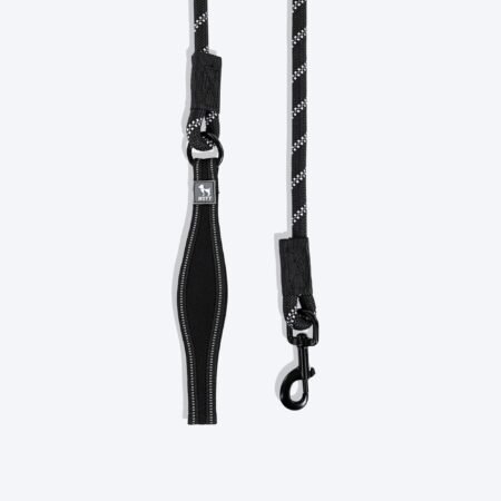 HUFT Rope Leash For Dog - Black - 4 ft