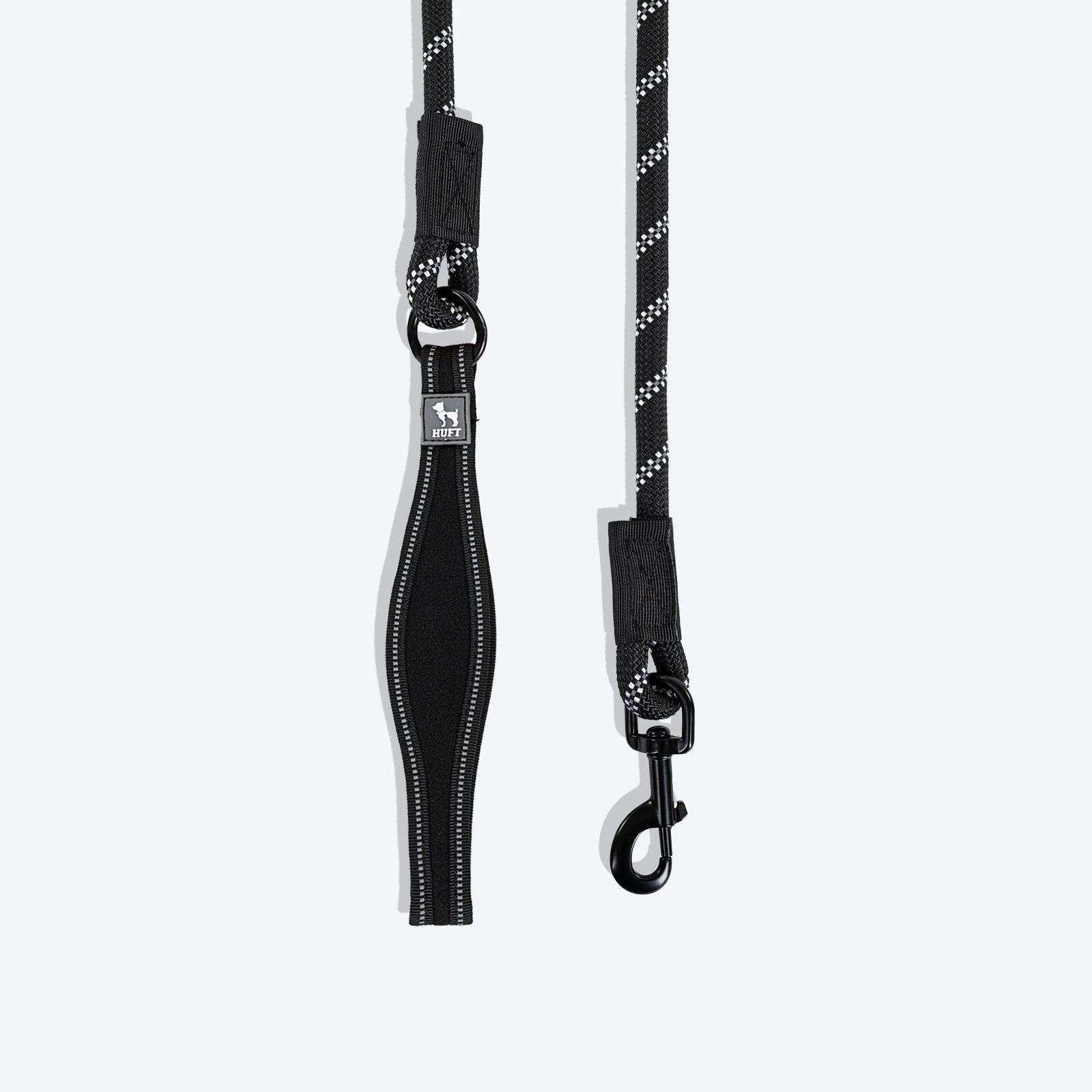 HUFT Rope Leash For Dog - Black - 4 ft
