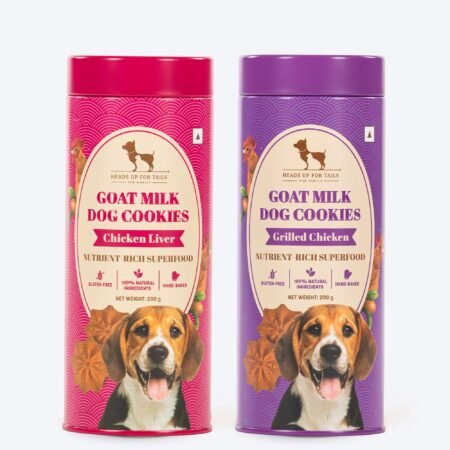 HUFT Goat Milk Dog Cookies Chicken Liver & Grilled Chicken Combo