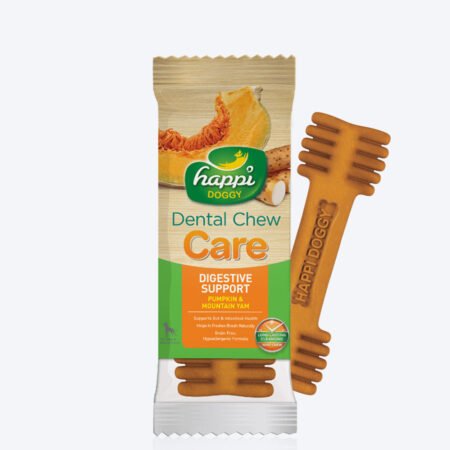 Happi Doggy Vegetarian Dental Chew (Digestive Support) - Pumpkin & Mountain Yam (Singles) - 25 g