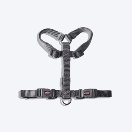 Trixie Premium Nylon H-Harness For Dogs - Graphite