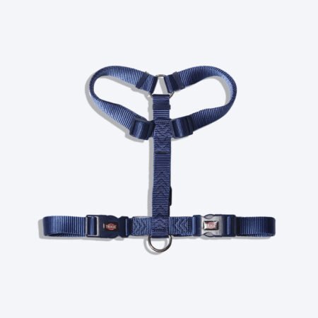 Trixie Premium Nylon H-Harness For Dogs - Indigo