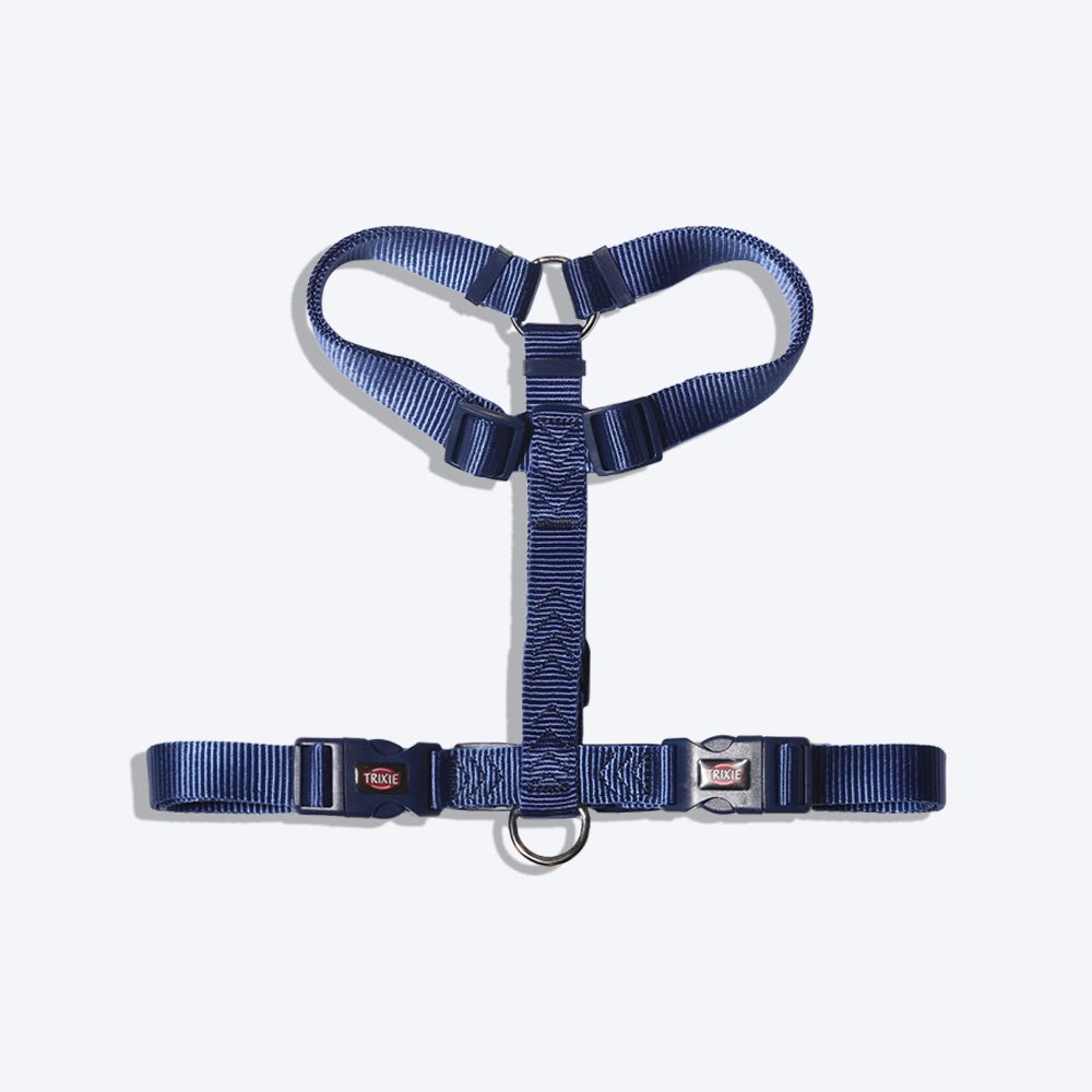 Trixie Premium Nylon H-Harness For Dogs - Indigo