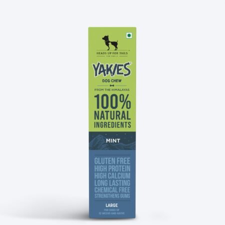HUFT Yakies Vegetarian Natural Chew Bone - Mint - 75 gm