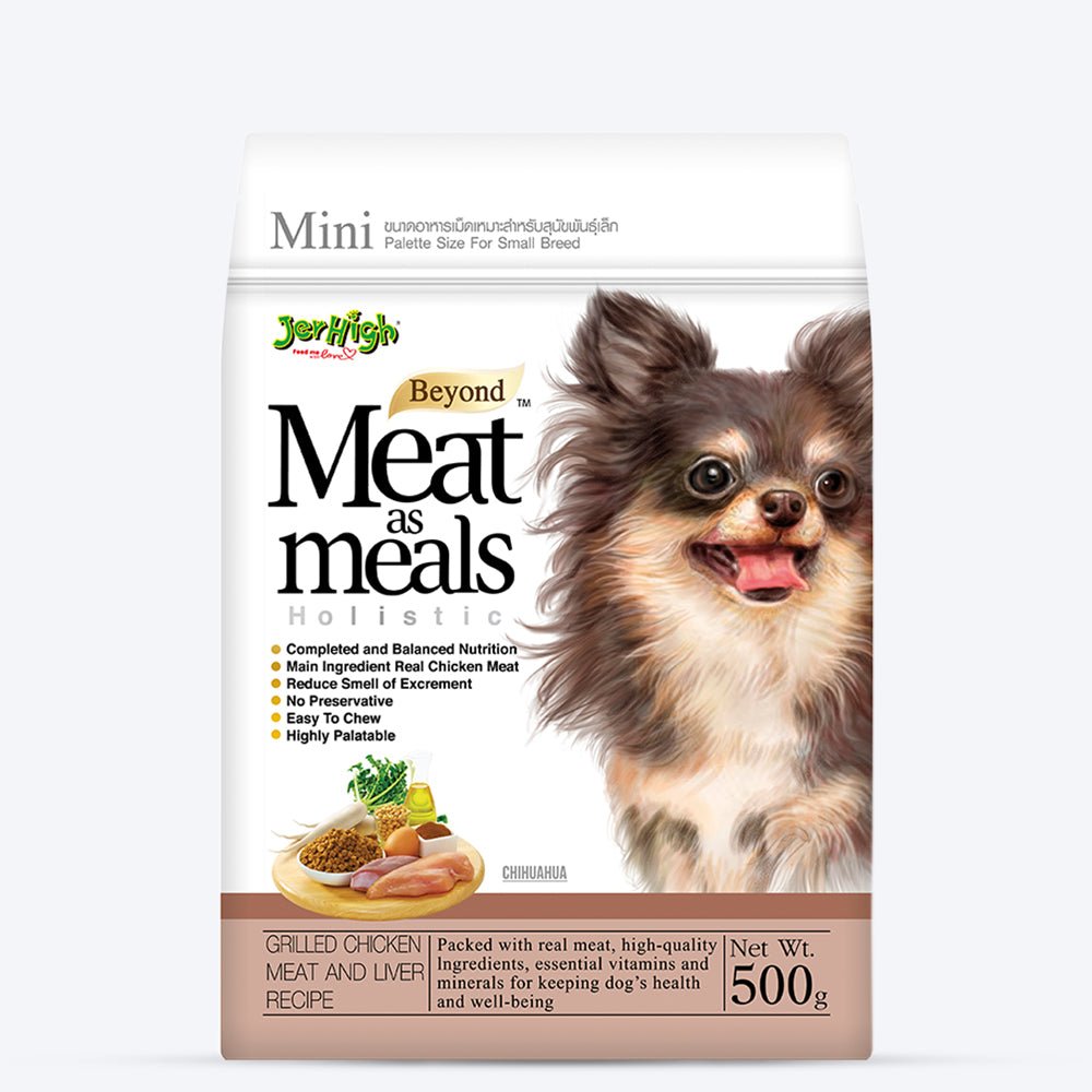 JerHigh Meat As Meals Grilled Chicken, Meat & Liver Dry Dog Food (For Smaller Breed) - 500 g