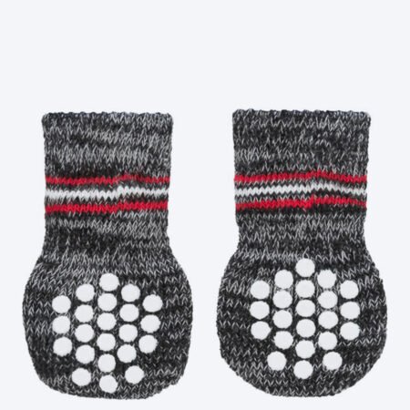 Trixie Non-Slip Socks for Dogs - Grey - 1 Pair (2 socks Covers 2 Paws Only)