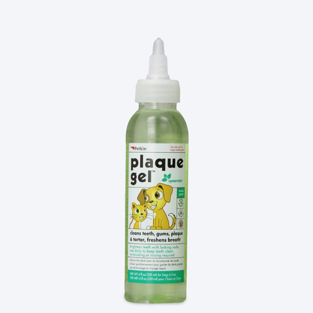Petkin - Plaque Gel, Spearmint for Cats & Dogs - 120 ml