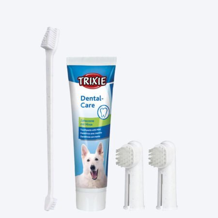 Trixie Dog Dental Hygiene Set with Toothpaste and Brush 100 g