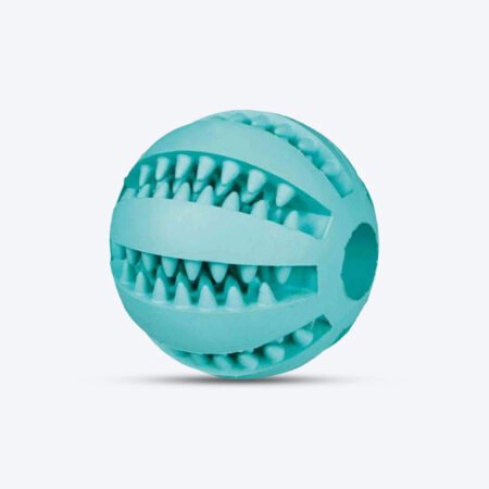Trixie Natural Denta Fun Ball, Mint Flavour Toy For Dogs - Green