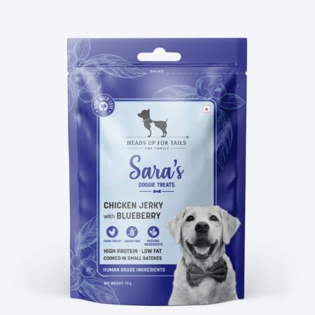 Sara's Dehydrated Chicken Jerky with Blueberry Dog Treats 70g
