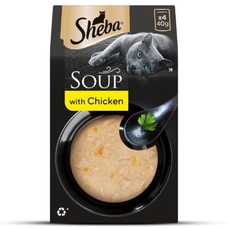 Sheba Soup With Chicken Wet Food For Cat - 40 gm x 4 pcs