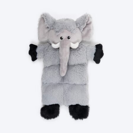 HUFT Cuddlephant Squeaky Plush Toy For Dog - Grey