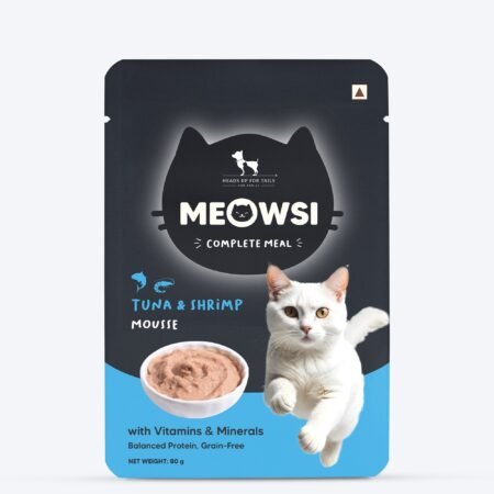 Meowsi Tuna & Shrimp Mousse Wet Cat Food Grain-Free 80g