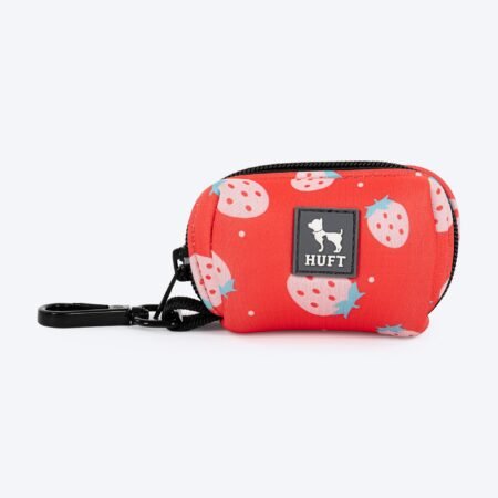 HUFT Berry Bliss Waste Bag Dispenser For Dog & Cat - Red