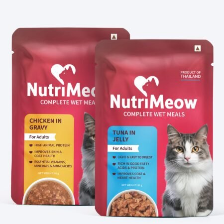 NutriMeow Adult Cat Food Trial Pack of 2 (80 gm each)