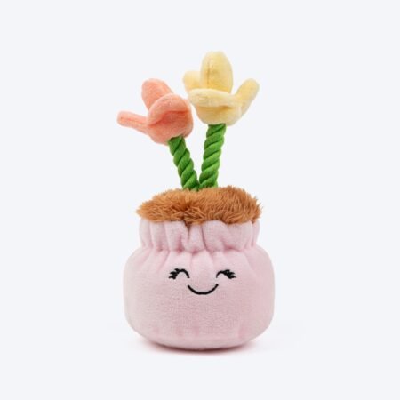 HUFT Flower Power Squeaky Plush Toy For Dog - Multicolor
