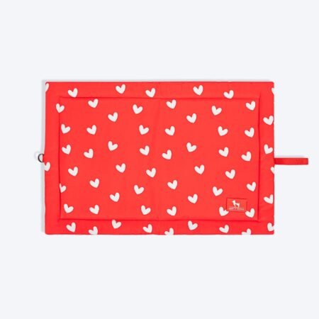 HUFT Sweethearts Flat Mat For Dog & Cat - Red