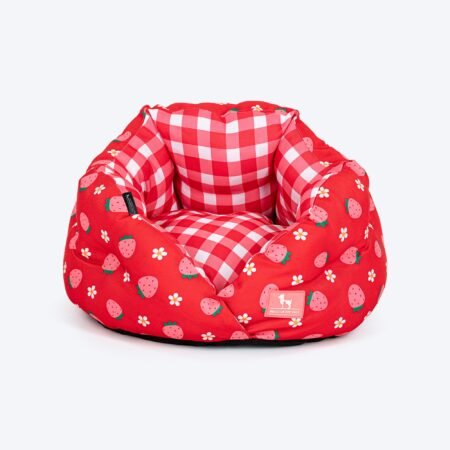HUFT Purrfect Perch Bed For Cat & Puppy - Red and Pink