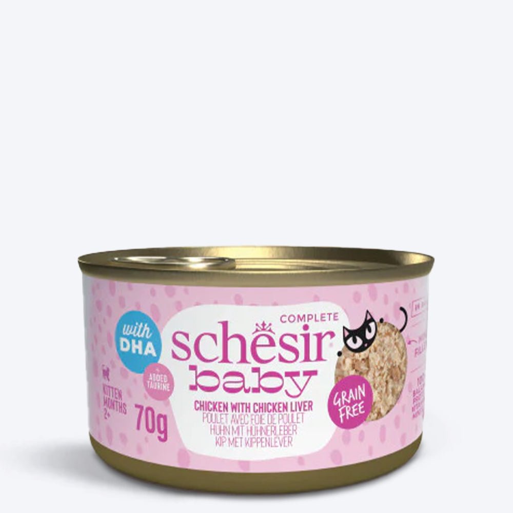 8005852111050.jpg Schesir Baby Chicken With Chicken Liver In Broth Wet Food For Kitten - 70 gm
