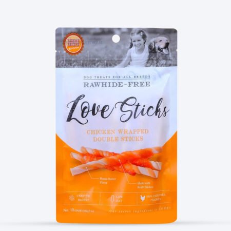 Rena's Recipe Chicken Wrapped Double Sticks For Dog - 146 g (10 Pcs)