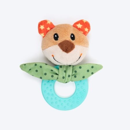 HUFT Cuddle Bear Squeaky Plush Toy For Puppies - Multicolor