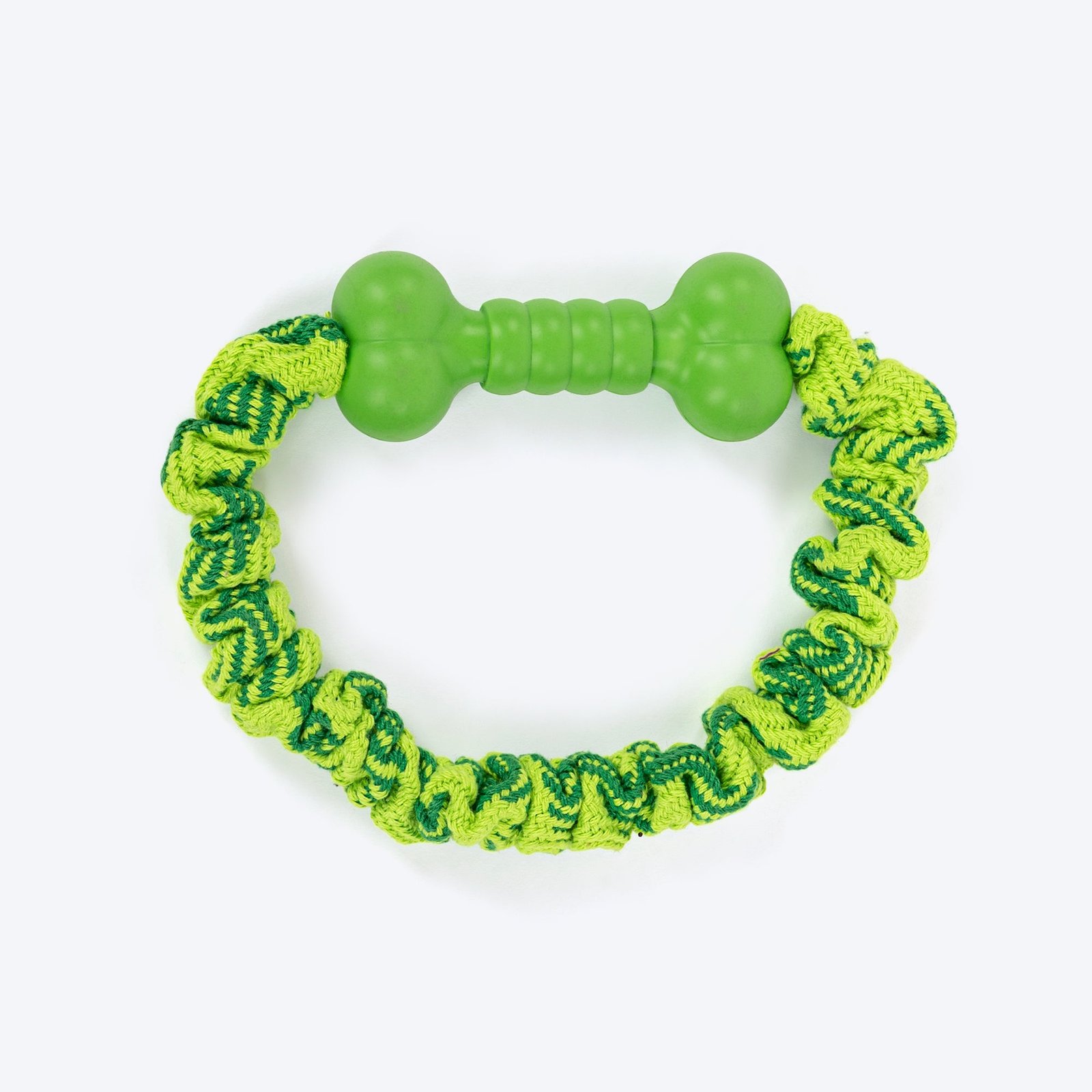 9_2_copy.jpg HUFT Tuggables Pull & Play Bungee Rope Toy For Dog - Light Green